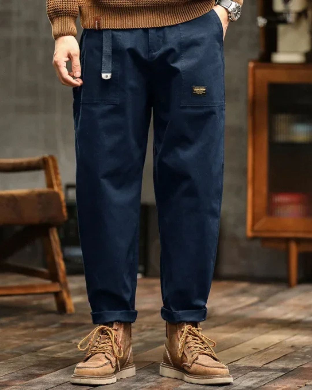 ATELIER Pantalones Cargo Clásicos con Estilo Contemporáneo