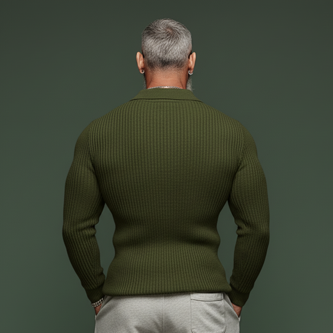 Men's Slim Fit Classic Casual Polo Sweater - Tough Style MTA2831J3K