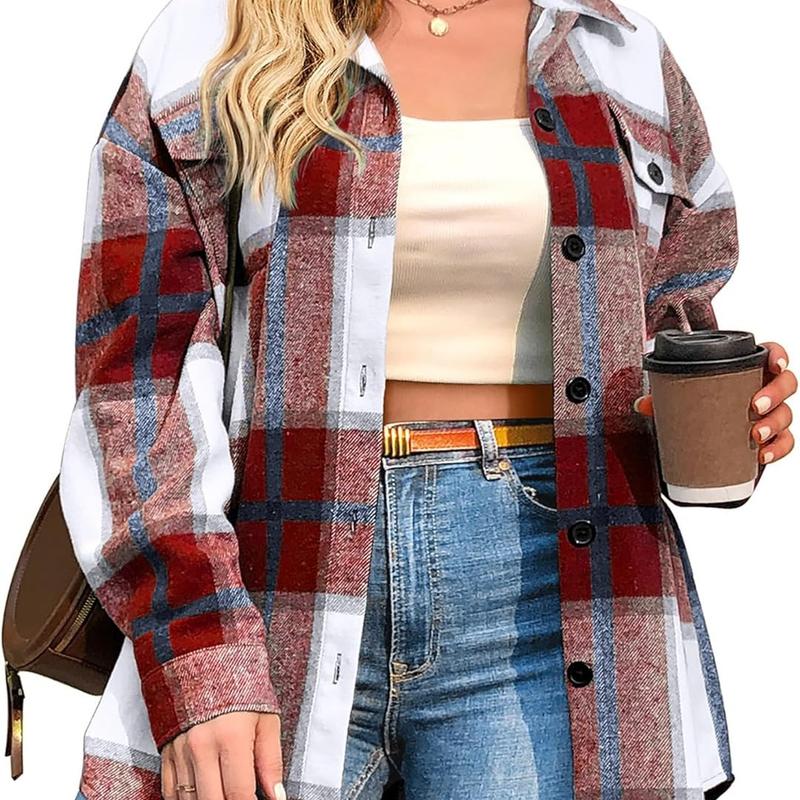 BRIGID™ - Chic Plus-Size Shacket