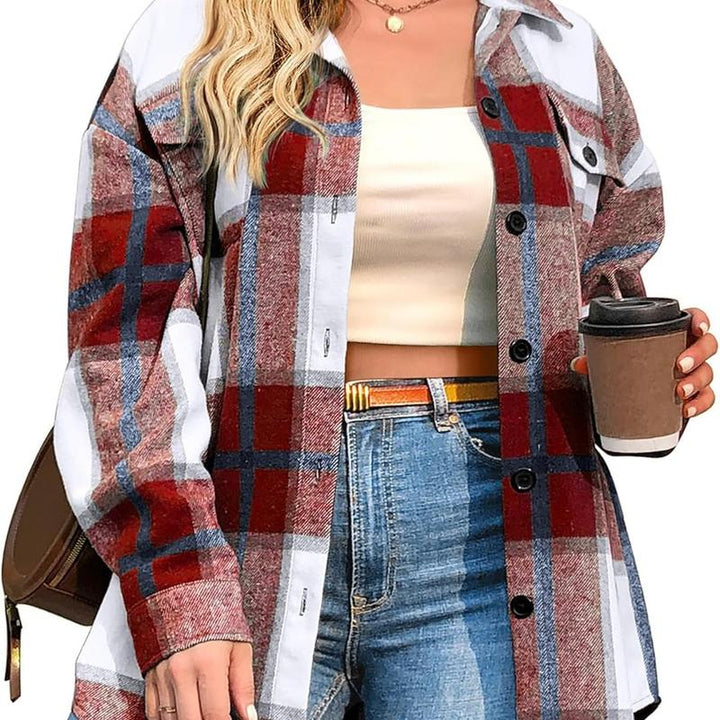 BRIGID™ - Chic Plus-Size Shacket