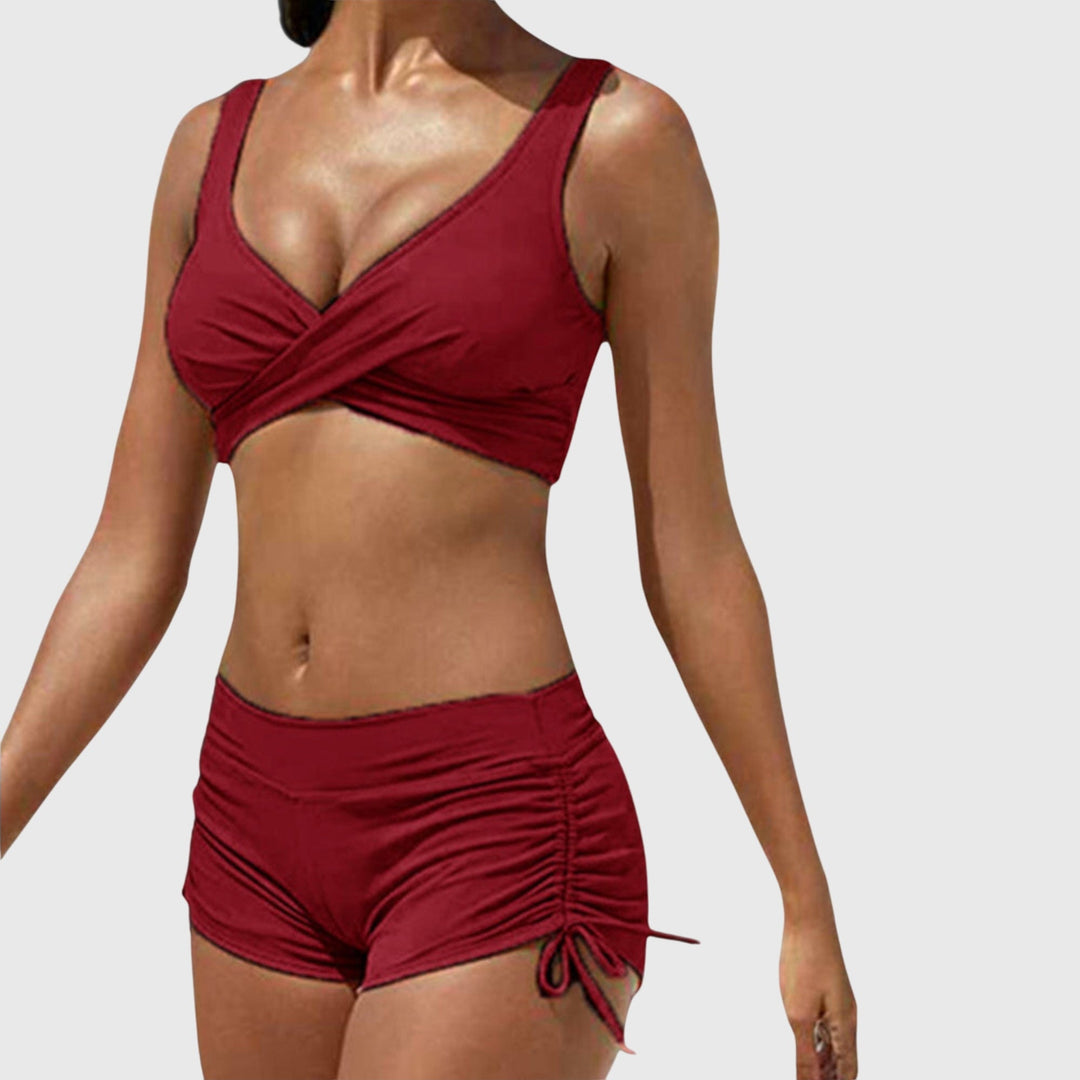 Bikini de estampado militar camuflaje para mujer