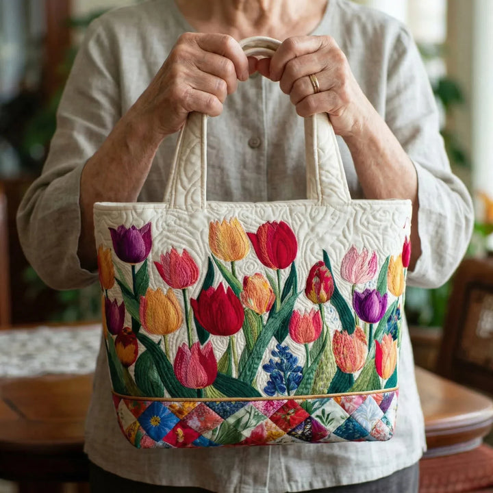 Bolsa Acolchada - Jardín de Tulipanes