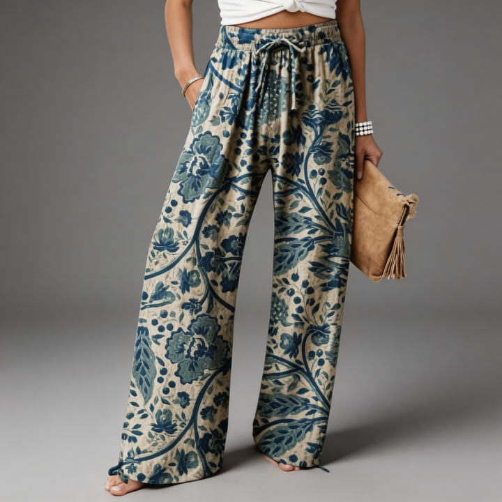 Flora™ Pantalón Fluido Floral