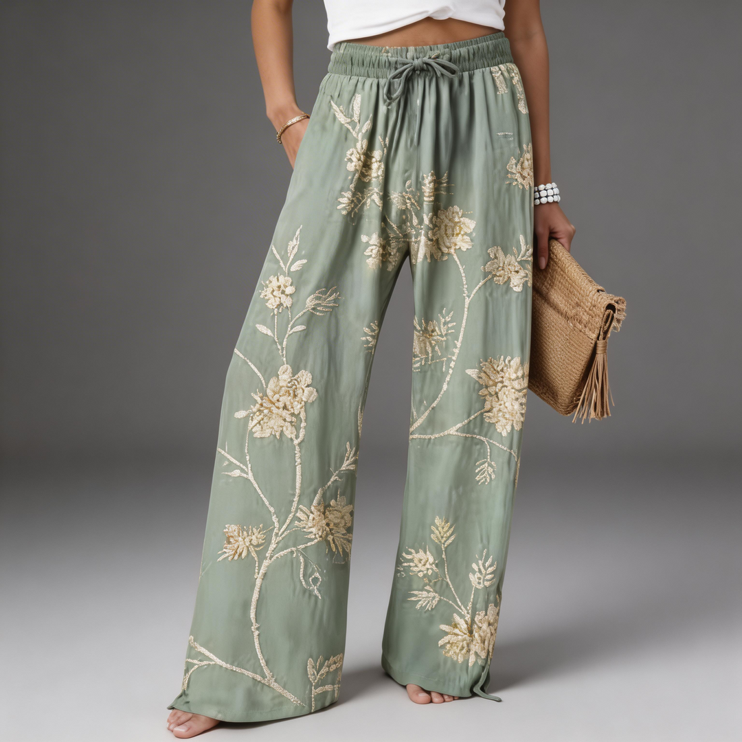 Flora™ Pantalón Fluido Floral