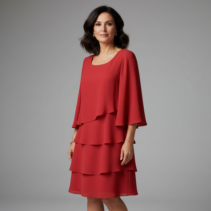 Vestido Carmen™ Capas Elegantes