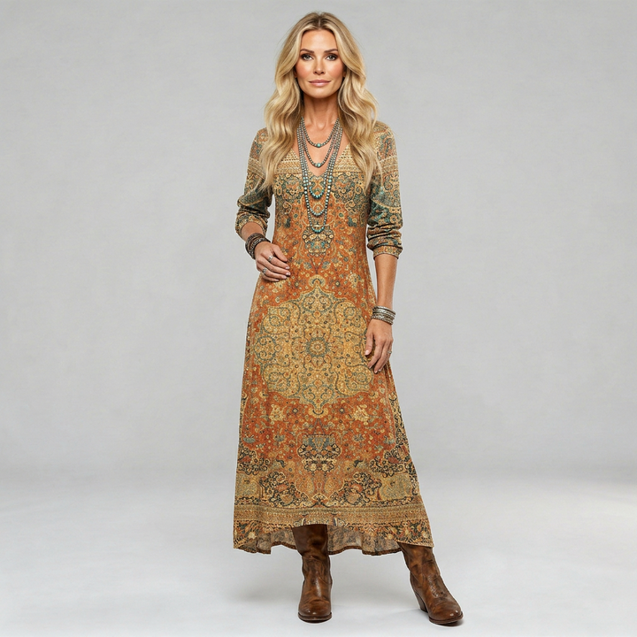 Alma™ Vestido Boho Fluido