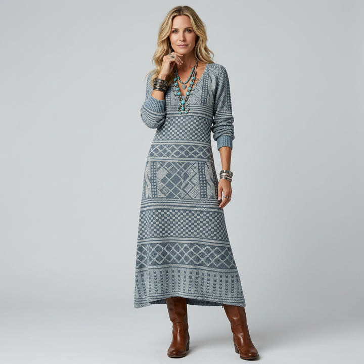 Alma™ Vestido Boho Fluido