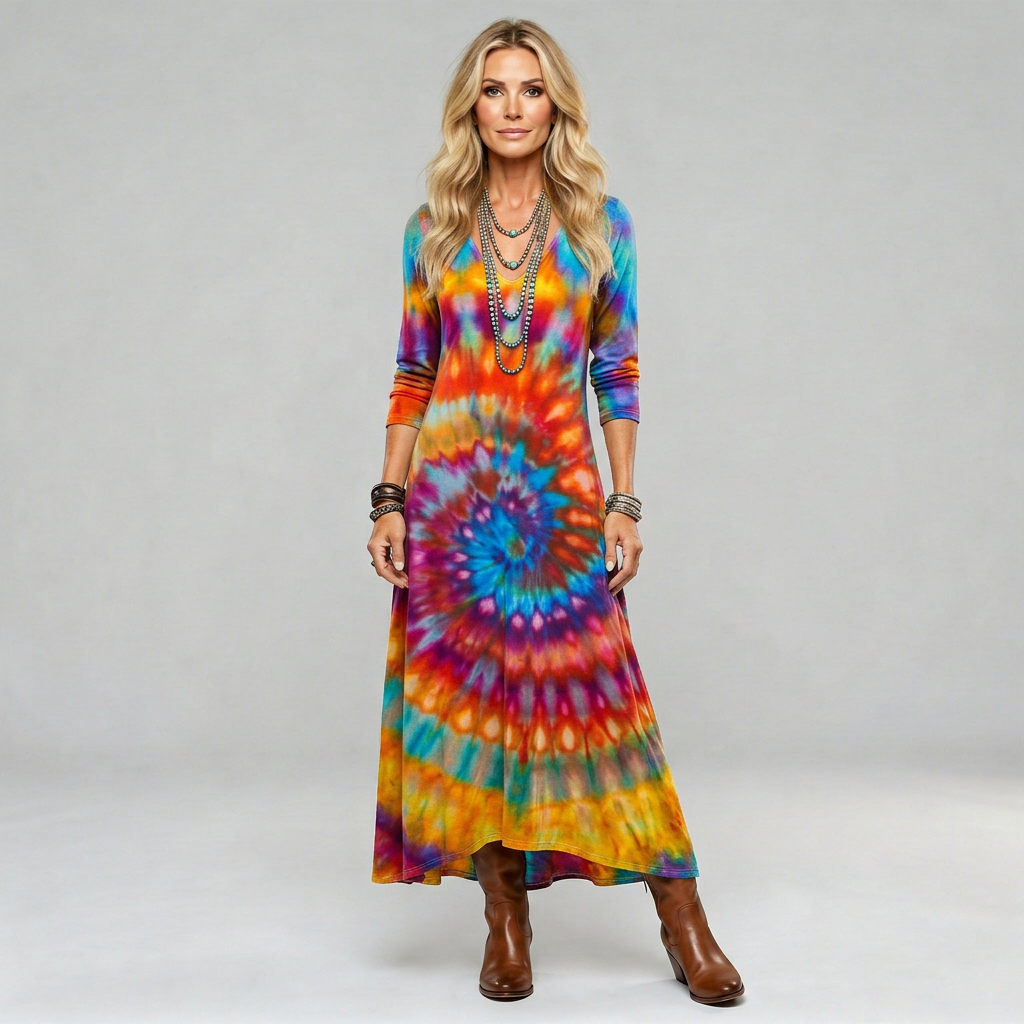Alma™ Vestido Boho Fluido