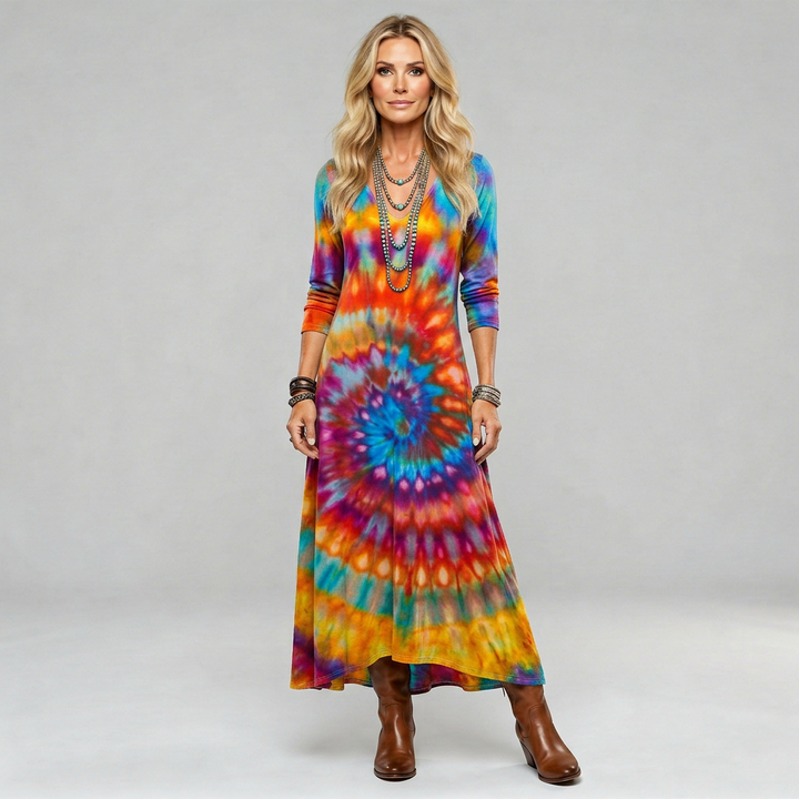 Alma™ Vestido Boho Fluido