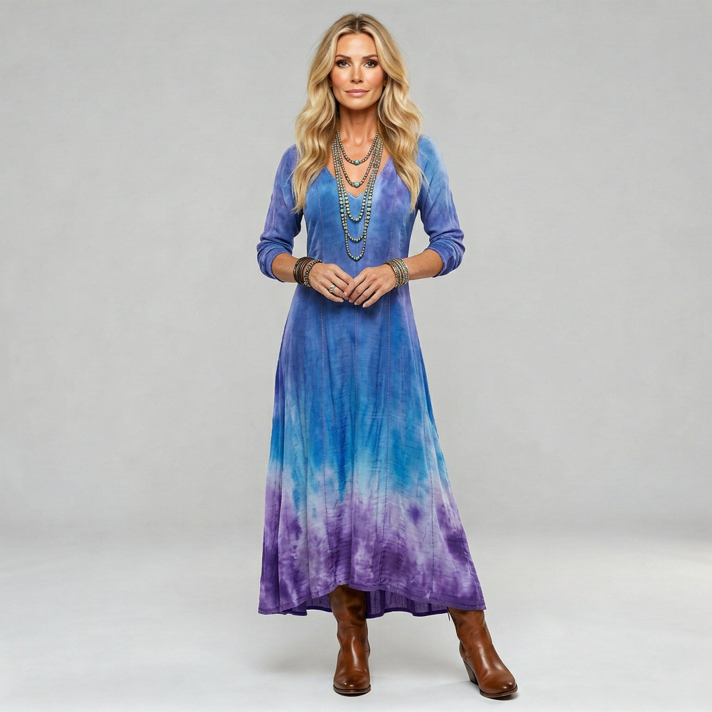 Alma™ Vestido Boho Fluido