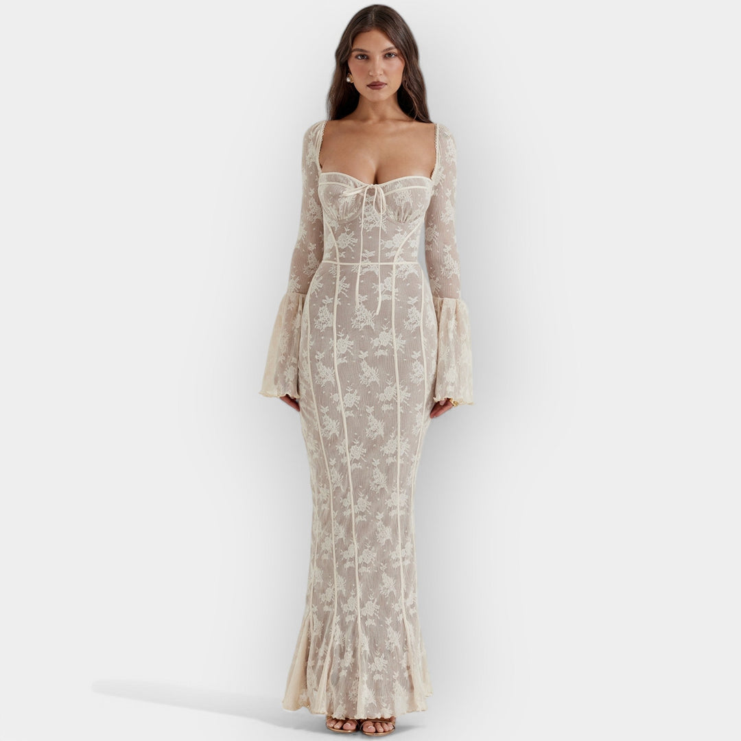 Vestido Maxi de Noche Fluido y Sofisticado