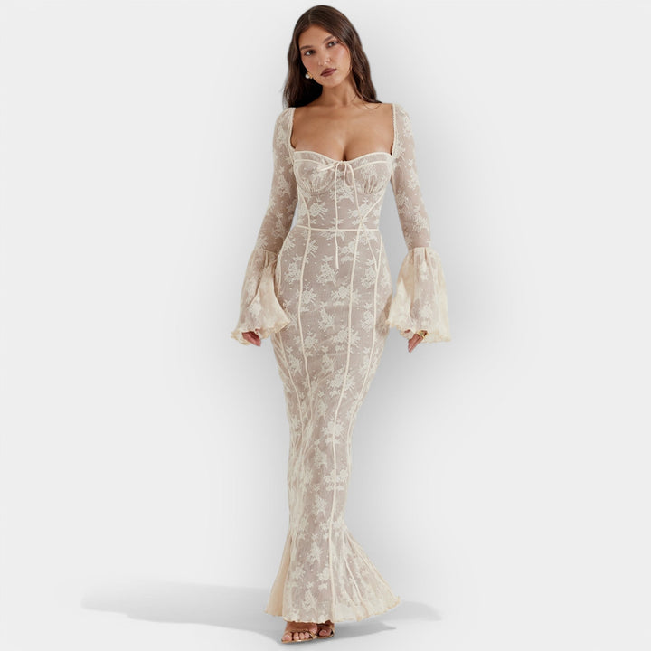Vestido Maxi de Noche Fluido y Sofisticado