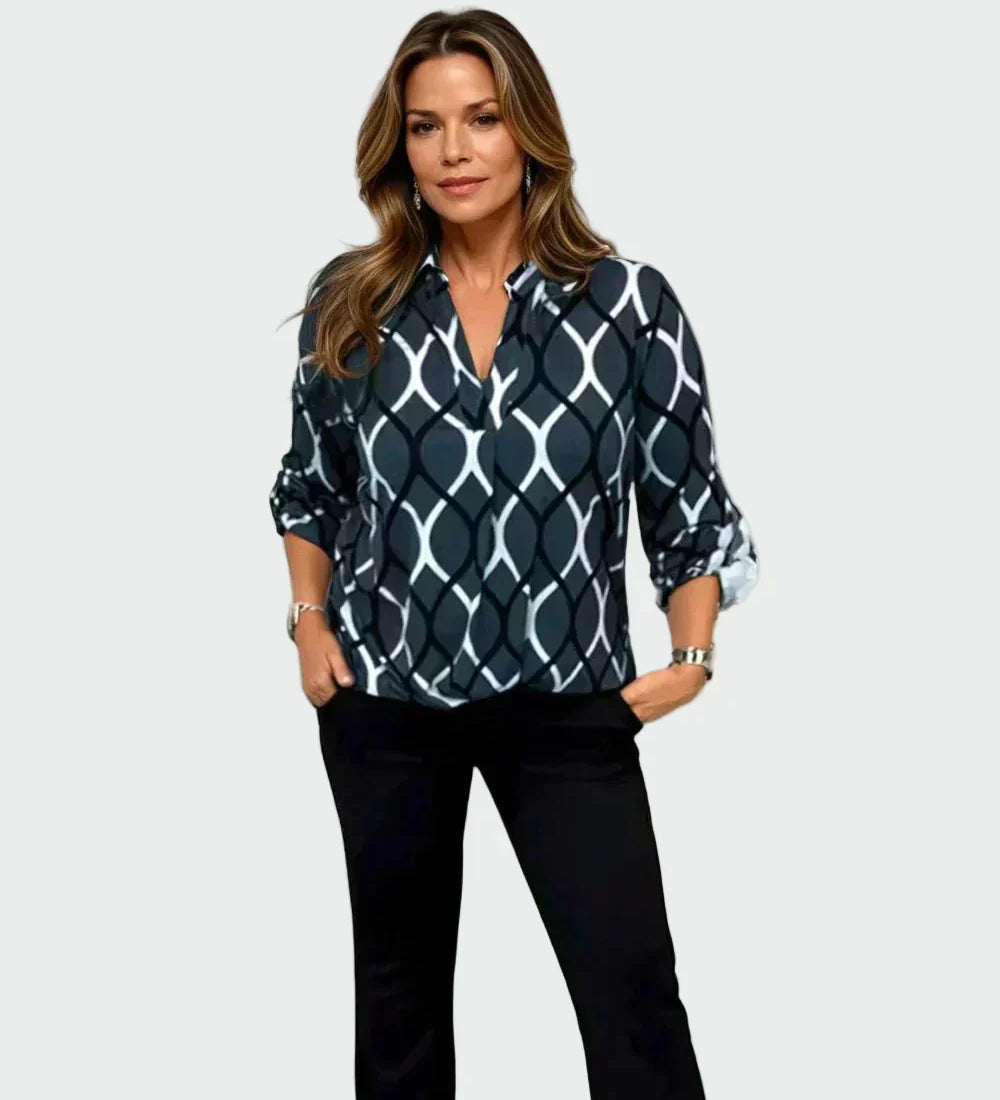 Elegant Long Sleeve Casual Blouse