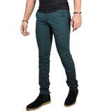Pantalones casuales de color liso para hombre