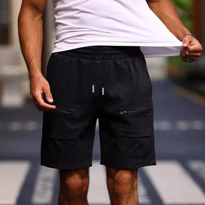 Men's Solid Color Loose Fit Work Shorts - Style 74898352X