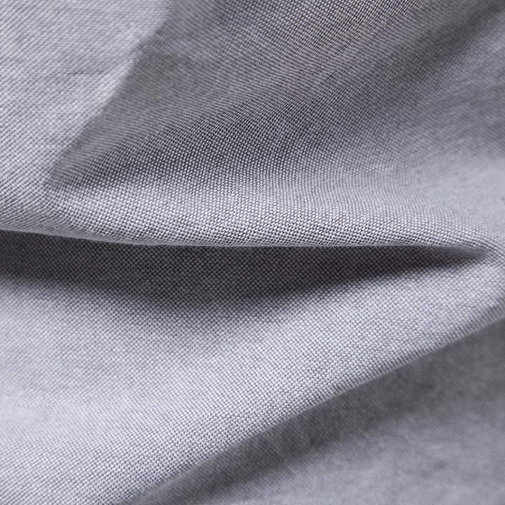 Camisa de manga corta con solapa para hombre en color liso