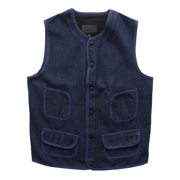 Men's Classic Thin Fleece Denim Work Vest - Style 89962464M