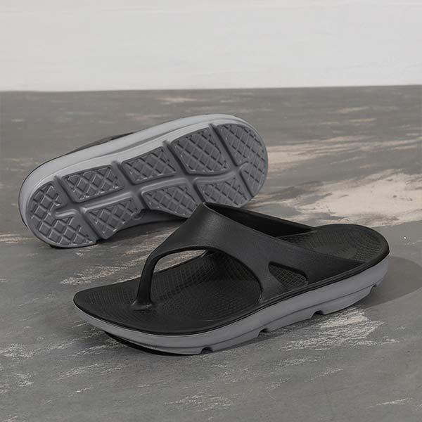 Pantuflas para hombre con soporte para el arco del pie y suela gruesa