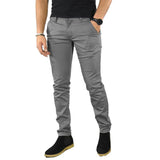 Pantalones casuales de color liso para hombre