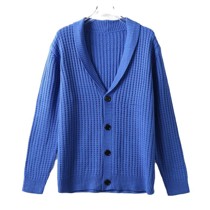Men's Solid Color Knit Cardigan Sweater - Style 57658907X (Duplicate)