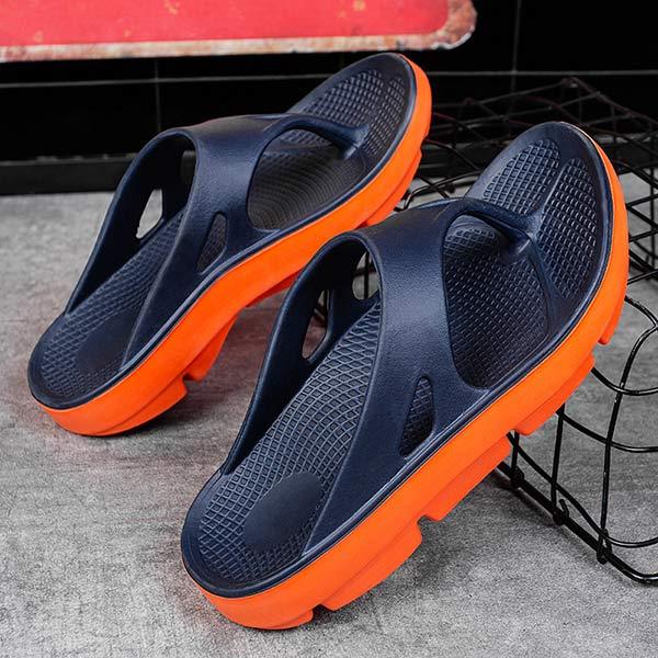 Pantuflas para hombre con soporte para el arco del pie y suela gruesa