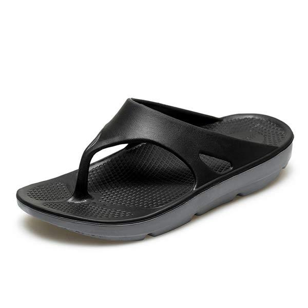 Pantuflas para hombre con soporte para el arco del pie y suela gruesa