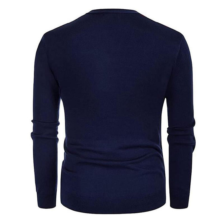Cárdigan de punto para hombre con diseño de rayas