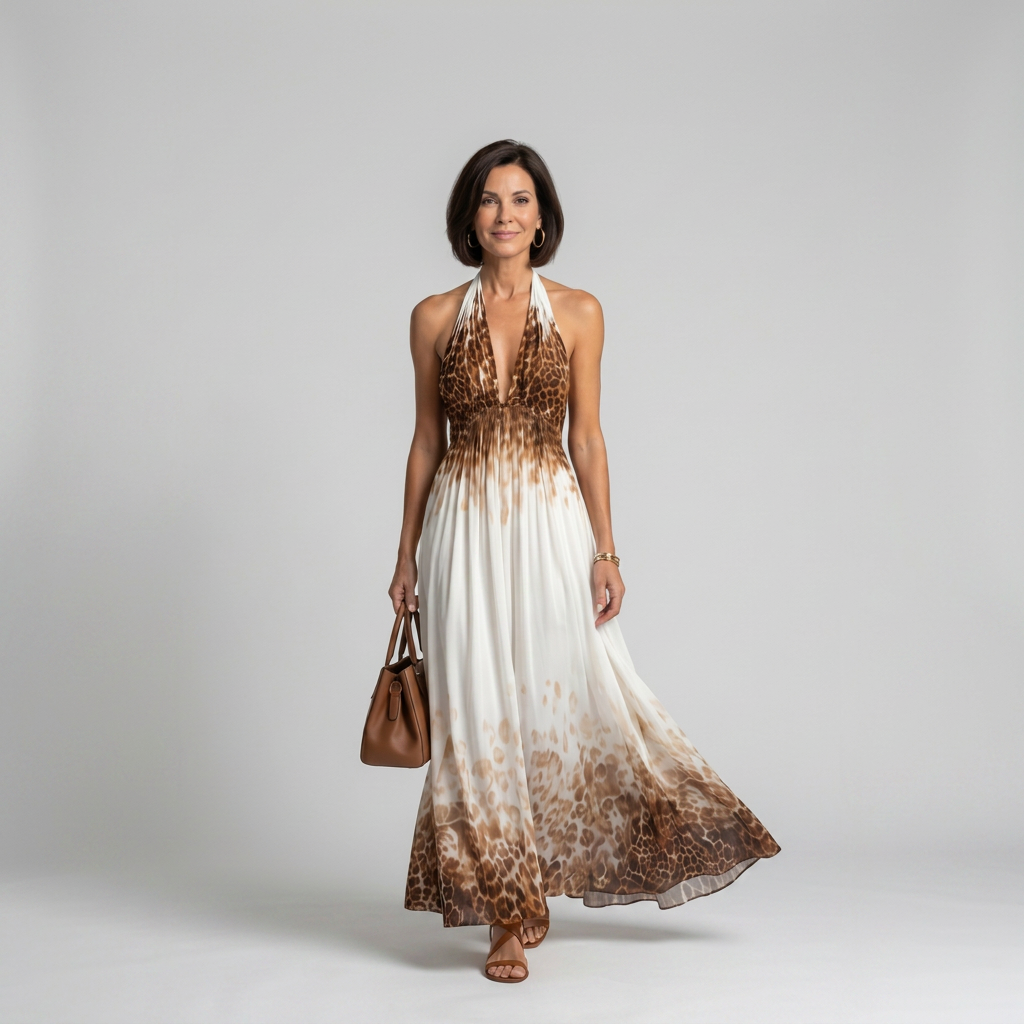 Beatriz | Vestido Midi Plisado Blanco