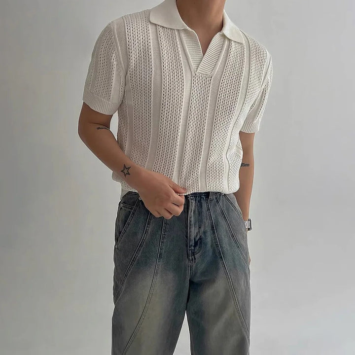 Baltasar — Polo con Textura de Patrimonio Clásico