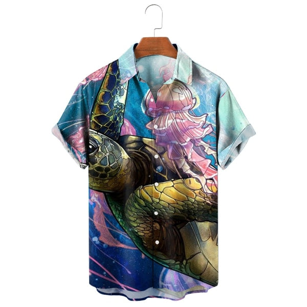 Men's Underwater World Graphic Shirt - Style 80441915X