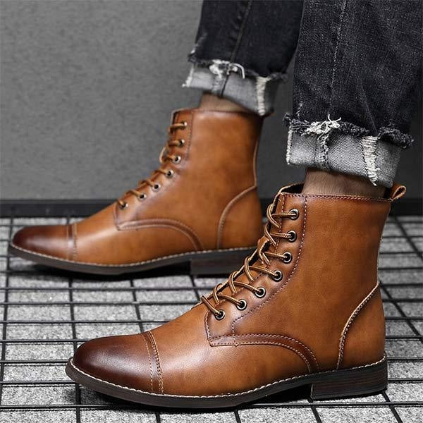 Men's Retro Martin Boots - Style 24814369