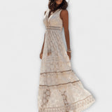 Érica™ Maxi Boho Fluido con Encaje