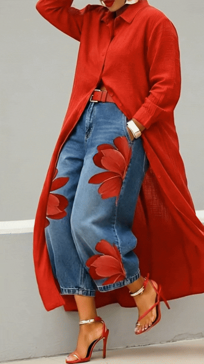 Valeria™ Jeans Efecto Figura