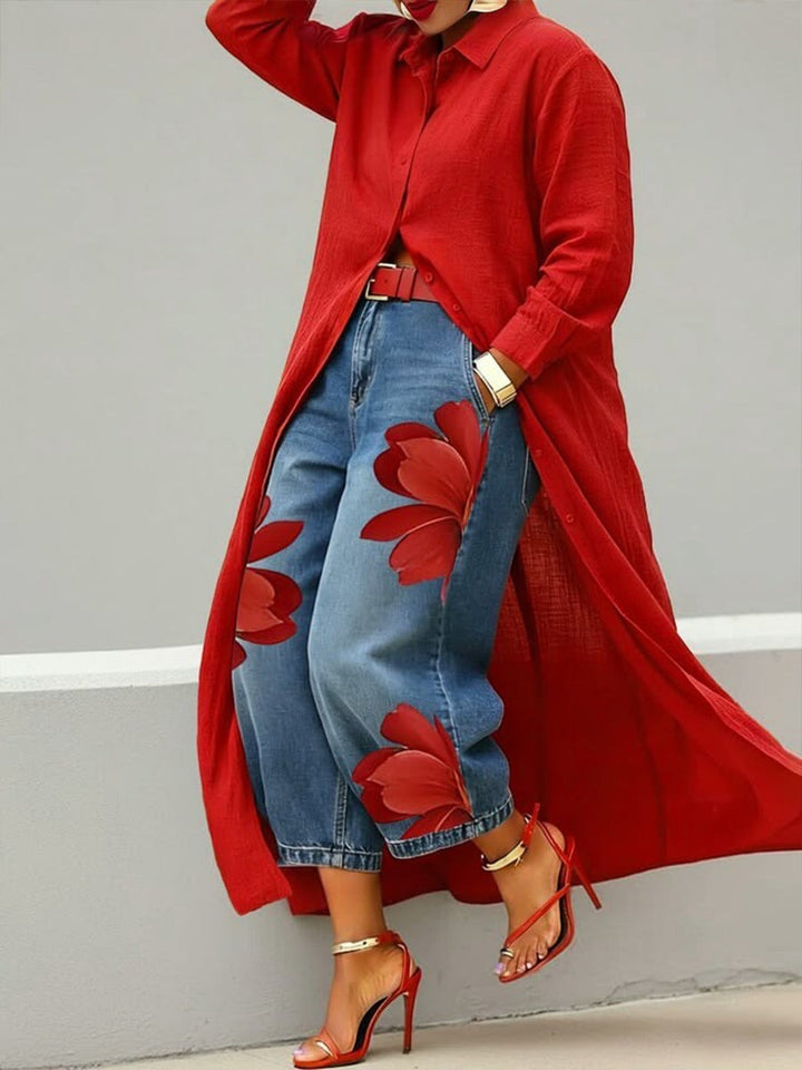 Valeria™ Jeans Efecto Figura