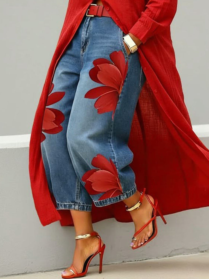 Valeria™ Jeans Efecto Figura