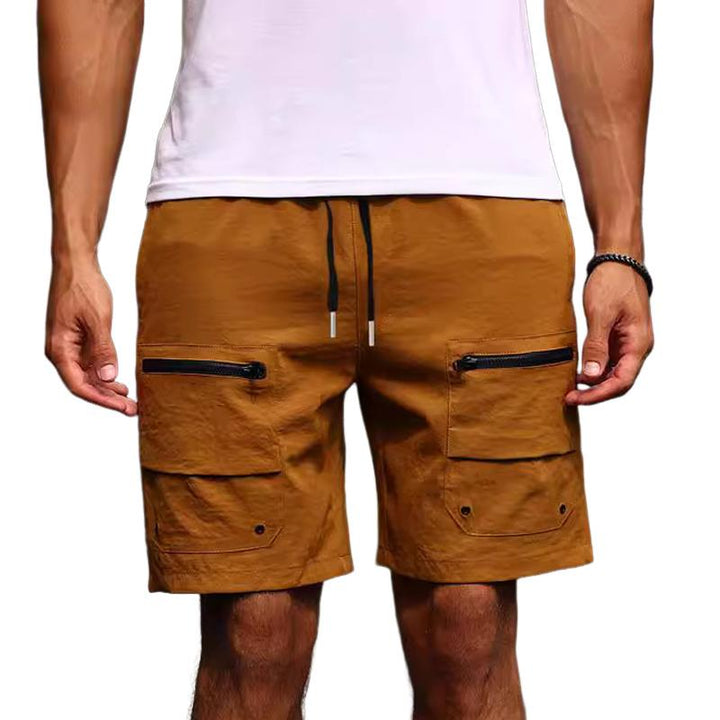 Men's Solid Color Loose Fit Work Shorts - Style 74898352X