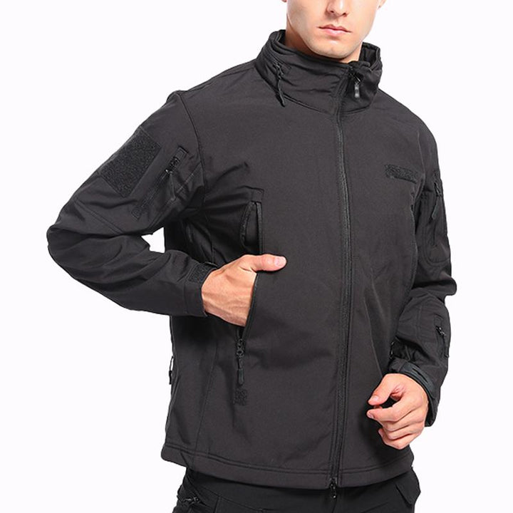Men's Tactical Fleece Jacket for Outdoor Adventures - Model 25634311T