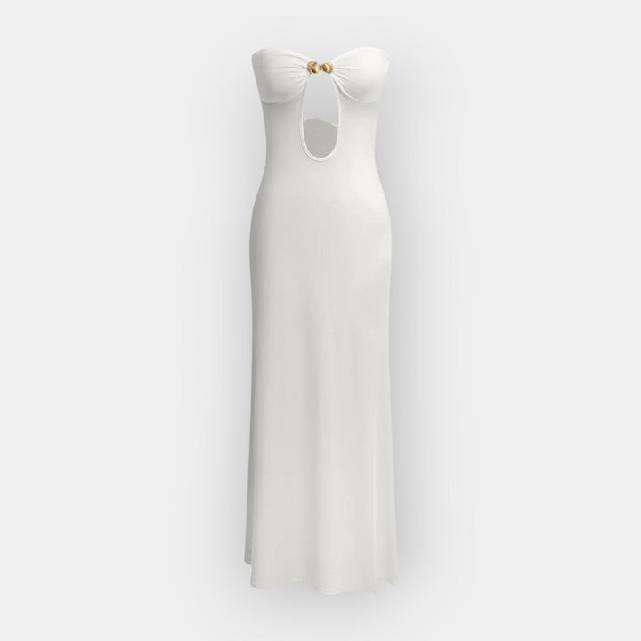 Vestido Maxi Elegante sin Tirantes