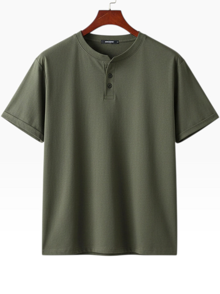 Camisa Henley Atemporal de Corte Preciso