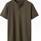 Mario| Camisa Henley Atemporal de Corte Preciso