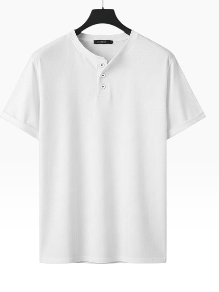 Mario| Camisa Henley Atemporal de Corte Preciso