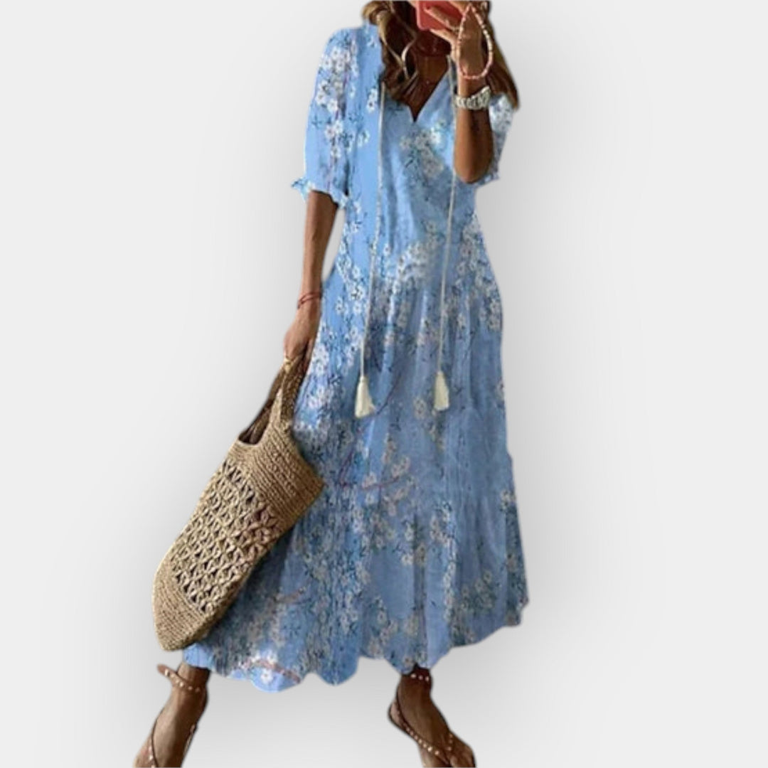 Vestido Maxi Boho Fluido