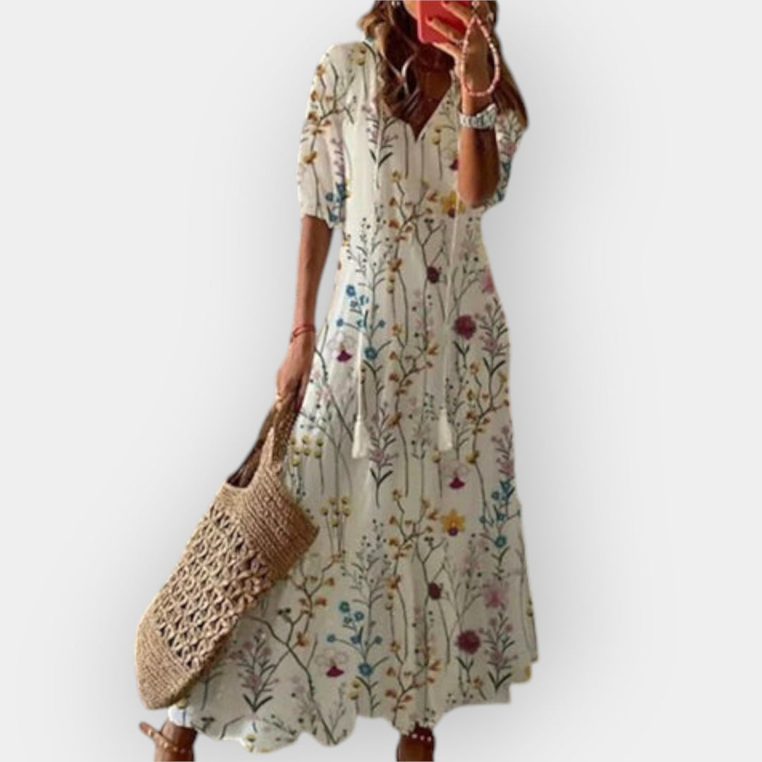 Vestido Maxi Boho Fluido