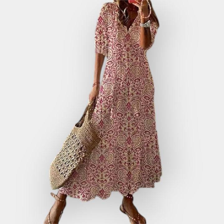 Vestido Maxi Boho Fluido