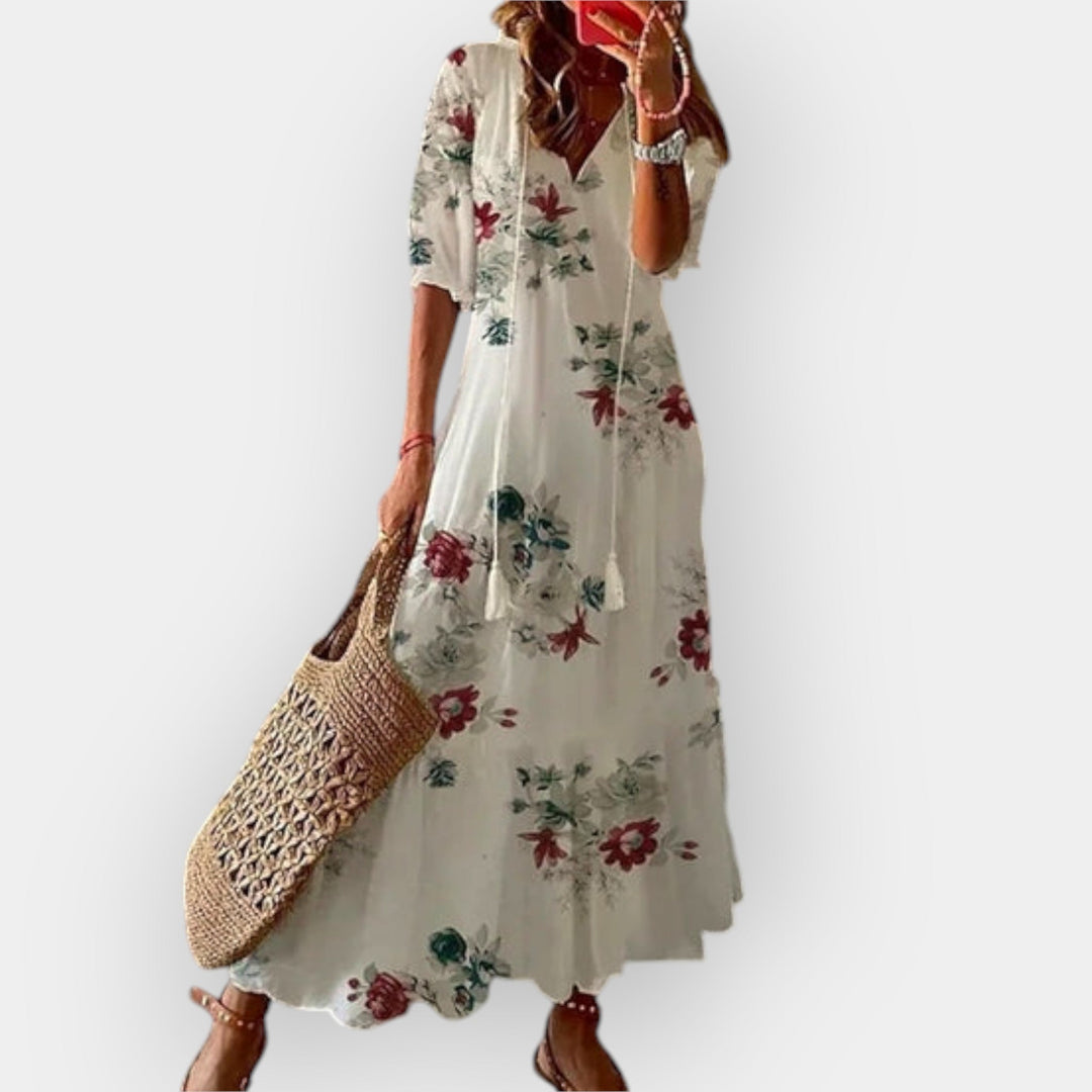 Vestido Maxi Boho Fluido