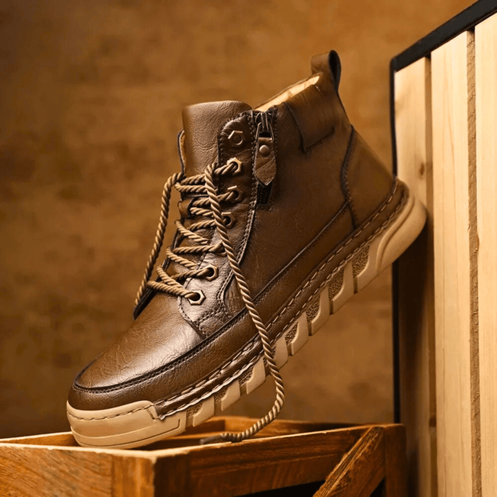 Botas de Cuero Signature-Meeste con Masculinidad Atemporal