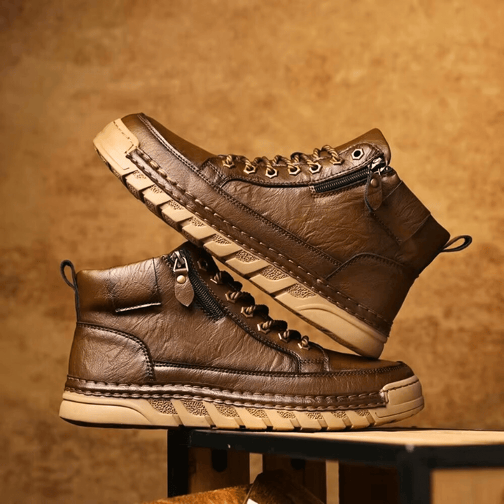 Botas de Cuero Signature-Meeste con Masculinidad Atemporal