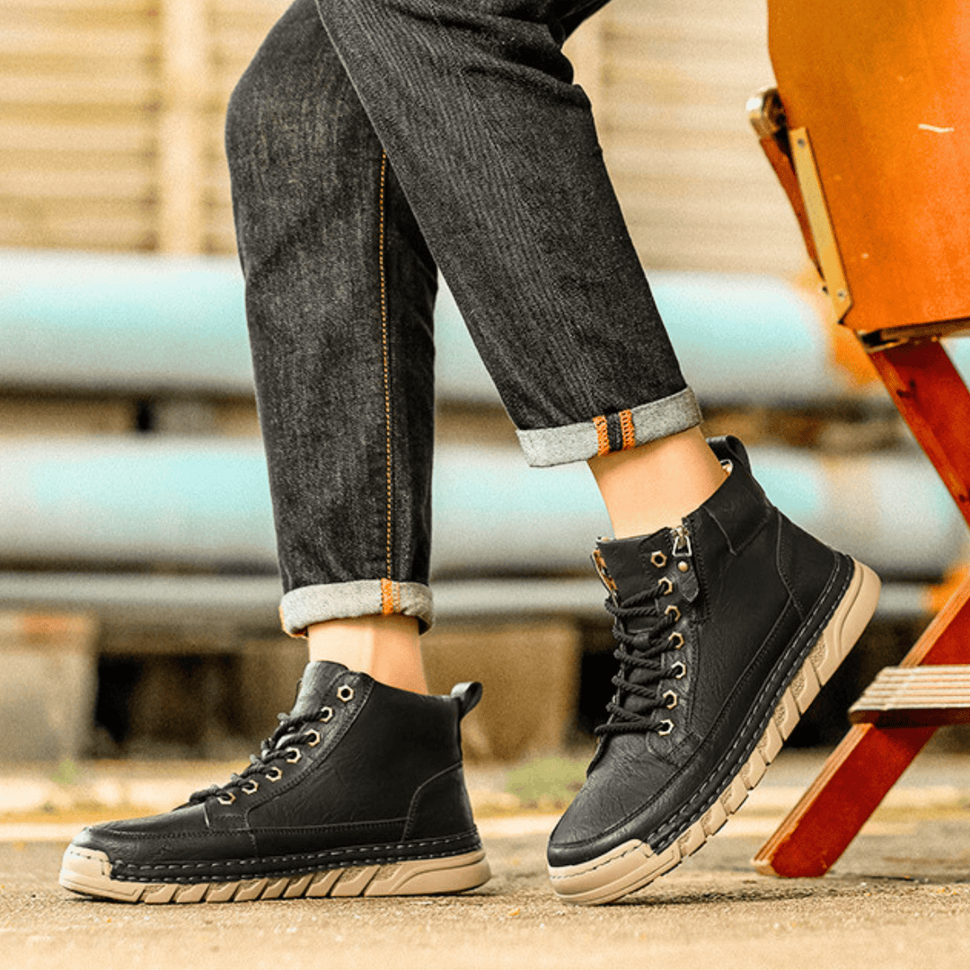 Botas de Cuero Signature-Meeste con Masculinidad Atemporal
