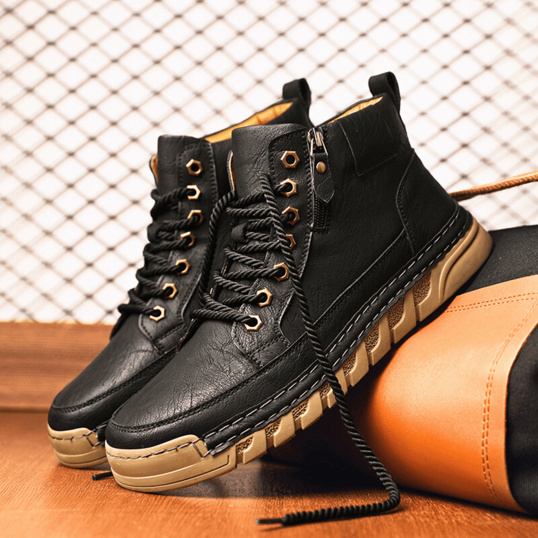 Botas de Cuero Signature-Meeste con Masculinidad Atemporal