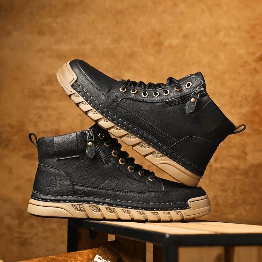 Botas de Cuero Signature-Meeste con Masculinidad Atemporal
